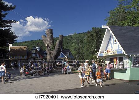 Stock Image -  theme park, Glen, NH, New Hampshire, Story Land, North Conway, a family park, in the town of Glen.. Fotosearch