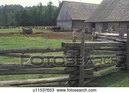 Thunder Bay, Canada, Ontario, Farm at Old Fort William, Fur Trading Post, in Thunder Bay. View Large Photo Image Stock Image - Thunder Bay, Canada, Ontario, Farm at Old Fort William, Fur Trading Post, in Thunder Bay.. Fotosearch