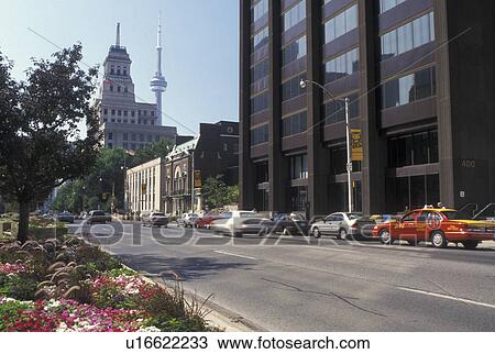 Toronto, Canada, Ontario, Buildings along University Avenue in downtown Toronto. View Large Photo Image Stock Image - Toronto, Canada, Ontario, Buildings along University Avenue in downtown Toronto. . Fotosearch
