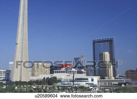 Picture -  Toronto, Canada, Ontario, Downtown Toronto and CN Tower. Fotosearch