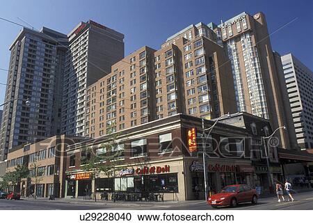 Toronto, Canada, Ontario, Dundas Street and Chinatown in downtown Toronto. View Large Photo Image Stock Image - Toronto, Canada, Ontario, Dundas Street and Chinatown in downtown Toronto. . Fotosearch