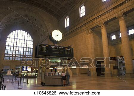 Toronto, Canada, Ontario, Interior of Union Station in downtown Toronto. View Large Photo Image Stock Photograph - Toronto, Canada, Ontario, Interior of Union Station in downtown Toronto. . Fotosearch