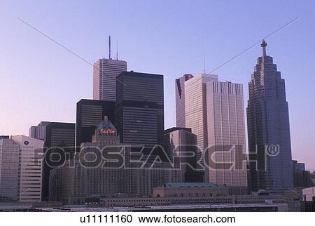 Stock Image -  Toronto, Canada, Ontario, Skyline of downtown Toronto. . Fotosearch