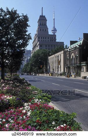 Stock Photo -  Toronto, Ontario, Canada, Buildings along University Avenue in downtown Toronto. . Fotosearch