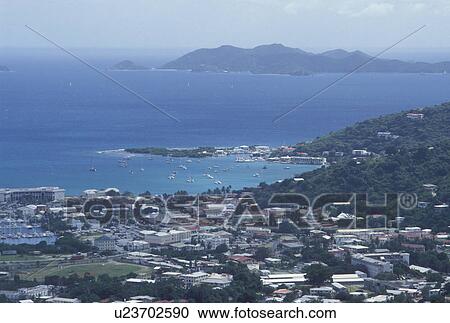 Tortola, Road Town, British Virgin Islands, Caribbean, Road Bay, BVI, Scenic view of Road Town on the island of Tortola on the Caribbean Sea. View Large Photo Image Stock Image - Tortola, Road Town, British Virgin Islands, Caribbean, Road Bay, BVI, Scenic view of Road Town on the island of Tortola on the Caribbean Sea.. Fotosearch