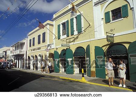 U. S. Virgin Islands, St. Thomas, Charlotte Amalie, Caribbean, USVI, Shops along Main Street in downtown Charlotte Amalie on Saint Thomas Island. View Large Photo Image Stock Image - U. S. Virgin Islands, St. Thomas, Charlotte Amalie, Caribbean, USVI, Shops along Main Street in downtown Charlotte Amalie on Saint Thomas Island.. Fotosearch