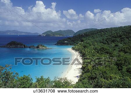 U. S. Virgin Islands, Virgin Islands National Park, St. John, Caribbean, USVI, Scenic view of Trunk Bay Beach in Virgin Islands Nat'l Park on Saint John Island. View Large Photo Image Stock Photo - U. S. Virgin Islands, Virgin Islands National Park, St. John, Caribbean, USVI, Scenic view of Trunk Bay Beach in Virgin Islands Nat'l Park on Saint John Island.. Fotosearch