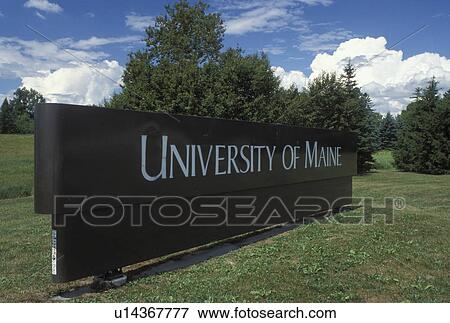 university, Oreno, ME, Maine, UMaine, Entrance sign to the University of Maine in Oreno. View Large Photo Image Stock Photo - university, Oreno, ME, Maine, UMaine, Entrance sign to the University of Maine in Oreno.. Fotosearch