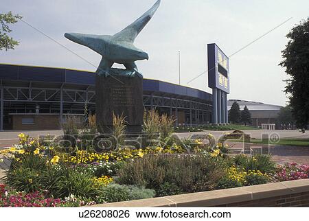 university, UM, Ann Arbor, MI, Michigan, Eagle statue outside the University of Michigan Football Stadium. View Large Photo Image Stock Photograph - university, UM, Ann Arbor, MI, Michigan, Eagle statue outside the University of Michigan Football Stadium.. Fotosearch