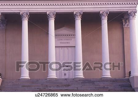 Stock Photography -  USC, university, Columbia, SC, South Carolina, Longstreet Theatre on the campus of the University of South Carolina in Columbia.. Fotosearch