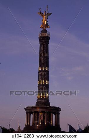 Victory Column, Berlin, Germany, Europe, Siegessaule along Hofjager-Allee. View Large Photo Image Stock Image - Victory Column, Berlin, Germany, Europe, Siegessaule along Hofjager-Allee.. Fotosearch