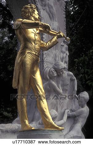 Vienna, Austria, Wien, Johann Strauss Monument in the City Park in Vienna View Large Photo Image Stock Photo - Vienna, Austria, Wien, Johann Strauss Monument in the City Park in Vienna. Fotosearch