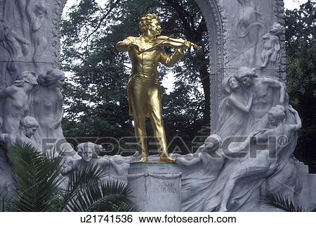 Vienna, Austria, Wien, Johann Strauss Monument in the City Park in Vienna View Large Photo Image Stock Photograph - Vienna, Austria, Wien, Johann Strauss Monument in the City Park in Vienna. Fotosearch