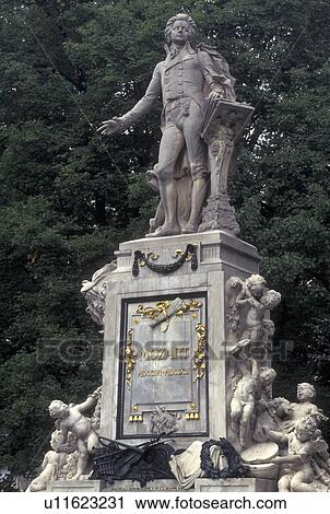 Vienna, Austria, Wien, Wolfgang Amadeus Mozart Monument in Burggarten View Large Photo Image Stock Image - Vienna, Austria, Wien, Wolfgang Amadeus Mozart Monument in Burggarten. Fotosearch