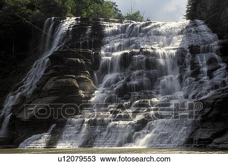 waterfall, Ithaca, NY, New York, Finger Lakes, Ithaca Falls View Large Photo Image Stock Image - waterfall, Ithaca, NY, New York, Finger Lakes, Ithaca Falls. Fotosearch