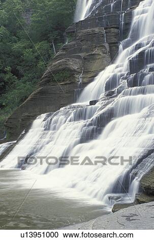 waterfall, Ithaca, NY, New York, Finger Lakes, Ithaca Falls View Large Photo Image Stock Image - waterfall, Ithaca, NY, New York, Finger Lakes, Ithaca Falls. Fotosearch