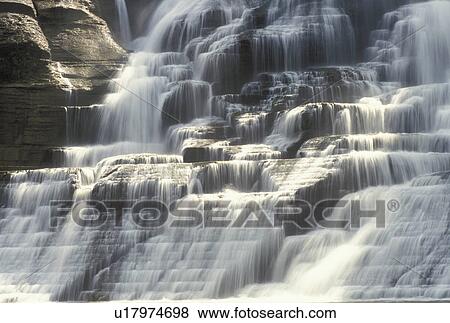 waterfall, Ithaca, NY, New York, Finger Lakes, Ithaca Falls View Large Photo Image Stock Photo - waterfall, Ithaca, NY, New York, Finger Lakes, Ithaca Falls. Fotosearch