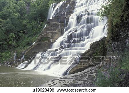 waterfall, Ithaca, NY, New York, Finger Lakes, Ithaca Falls View Large Photo Image Stock Photo - waterfall, Ithaca, NY, New York, Finger Lakes, Ithaca Falls. Fotosearch
