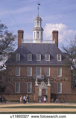 Williamsburg, VA, Colonial Williamsburg, Virginia, Governor's Palace in the 18th century village of Colonial Williamsburg in Colonial Williamsburg Historic Area. View Large Photo Image Stock Photo - Williamsburg, VA, Colonial Williamsburg, Virginia, Governor's Palace in the 18th century village of Colonial Williamsburg in Colonial Williamsburg Historic Area.. Fotosearch