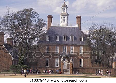 Williamsburg, VA, Colonial Williamsburg, Virginia, Governor's Palace in the 18th century village of Colonial Williamsburg in Colonial Williamsburg Historic Area. View Large Photo Image Stock Photograph - Williamsburg, VA, Colonial Williamsburg, Virginia, Governor's Palace in the 18th century village of Colonial Williamsburg in Colonial Williamsburg Historic Area.. Fotosearch