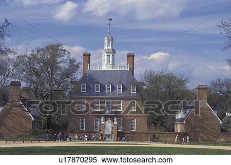 Williamsburg, VA, Colonial Williamsburg, Virginia, Governor's Palace in the 18th century village of Colonial Williamsburg in Colonial Williamsburg Historic Area. View Large Photo Image Stock Photography - Williamsburg, VA, Colonial Williamsburg, Virginia, Governor's Palace in the 18th century village of Colonial Williamsburg in Colonial Williamsburg Historic Area.. Fotosearch