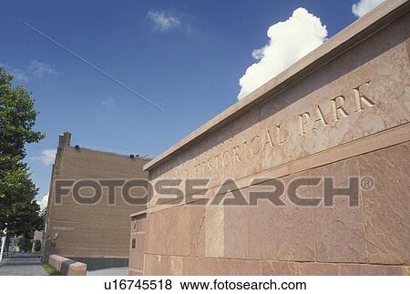 Stock Photo -  Women's Rights, Seneca Falls, NY, New York, Finger Lakes, Women's Rights National Historical Park in Seneca Falls. The birthplace of the women's rights movement.. Fotosearch