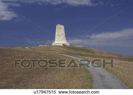 Wright Brothers National Memorial, Outer Banks, North Carolina, NC, The Wright Memorial Shaft on Kills Devil Hill in the Outer Banks of North Carolina. View Large Photo Image Stock Photography - Wright Brothers National Memorial, Outer Banks, North Carolina, NC, The Wright Memorial Shaft on Kills Devil Hill in the Outer Banks of North Carolina.. Fotosearch