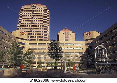 Stock Photograph -  Albuquerque, NM, New Mexico, downtown, First Plaza Galleria. Fotosearch
