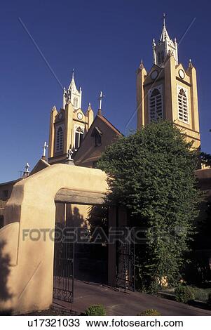 Albuquerque, NM, New Mexico, Old Town, San Felipe de Neri Church View Large Photo Image Stock Image - Albuquerque, NM, New Mexico, Old Town, San Felipe de Neri Church. Fotosearch
