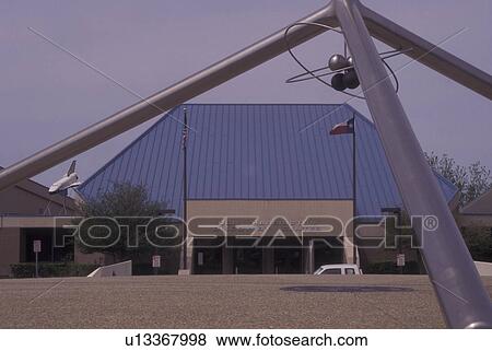Stock Photo -  Amarillo, TX, Texas, International Helium Centennial Time Columns Monument at Don Harrington Discovery Center. Fotosearch