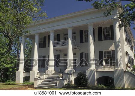Stock Image -  Athens, GA, Georgia, General Howell Cobb House, 698 North Pope Street. Fotosearch