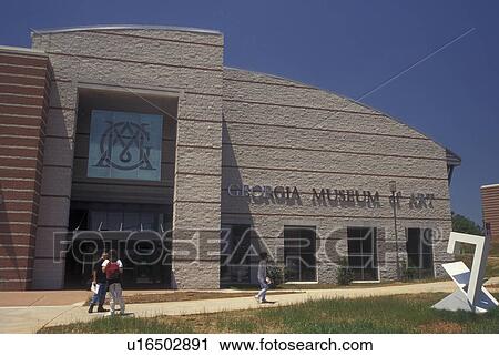 Stock Image -  Athens, GA, Georgia, Georgia Museum of Art at Performing and Visual Arts Complex on the campus of the University of Georgia. Fotosearch