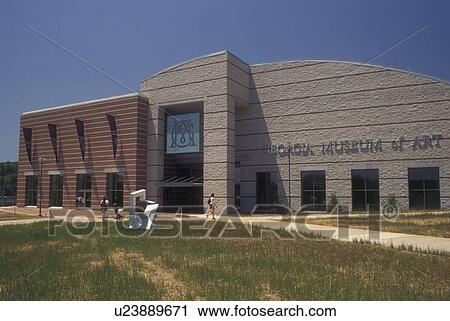Stock Image -  Athens, GA, Georgia, Georgia Museum of Art at Performing and Visual Arts Complex on the campus of the University of Georgia. Fotosearch