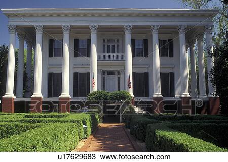 Stock Image -  Athens, GA, Georgia, University of Georgia, President's House. Fotosearch