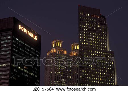 Atlanta, GA, Georgia, Downtown, high-rise buildings, evening View Large Photo Image Picture - Atlanta, GA, Georgia, Downtown, high-rise buildings, evening. Fotosearch