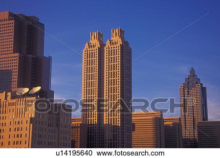 Atlanta, GA, Georgia, Downtown skyline View Large Photo Image Stock Image - Atlanta, GA, Georgia, Downtown skyline . Fotosearch