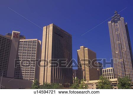 Atlanta, GA, Georgia, Downtown skyline View Large Photo Image Stock Image - Atlanta, GA, Georgia, Downtown skyline. Fotosearch