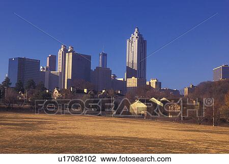 Atlanta, GA, Georgia, Downtown skyline from Bedford Pine Park, fall View Large Photo Image Stock Image - Atlanta, GA, Georgia, Downtown skyline from Bedford Pine Park, fall. Fotosearch