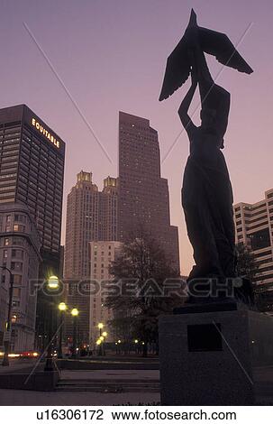 Atlanta, GA, Georgia, Downtown, high-rise buildings, Woodruff Park, Phoenix statue View Large Photo Image Stock Image - Atlanta, GA, Georgia, Downtown, high-rise buildings, Woodruff Park, Phoenix statue. Fotosearch