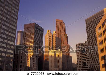 Stock Photo -  Atlanta, GA, Georgia, Downtown, high-rise buildings, skyline. Fotosearch