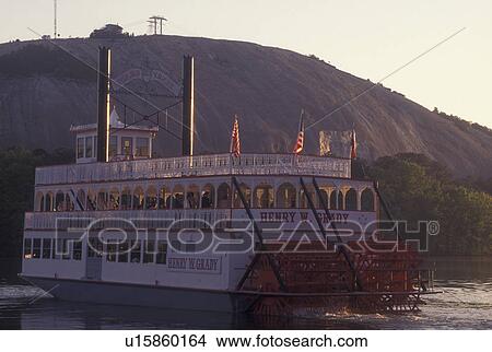 Atlanta, GA, Georgia, Georgia Stone Mountain Park, Paddle Wheel Riverboat on Stone Mountain Lake View Large Photo Image Picture - Atlanta, GA, Georgia, Georgia Stone Mountain Park, Paddle Wheel Riverboat on Stone Mountain Lake. Fotosearch