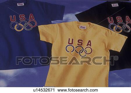 Atlanta, GA, Georgia, Hanes Olympic T-Shirts displayed at Atlanta Fulton County Stadium, football View Large Photo Image Stock Image - Atlanta, GA, Georgia, Hanes Olympic T-Shirts displayed at Atlanta Fulton County Stadium, football. Fotosearch