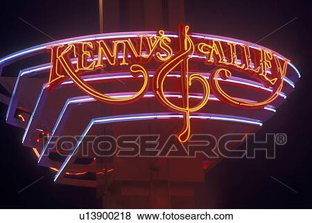 Atlanta, GA, Georgia, Kenny's Alley at Underground Atlanta, neon lights, evening View Large Photo Image Stock Photo - Atlanta, GA, Georgia, Kenny's Alley at Underground Atlanta, neon lights, evening. Fotosearch