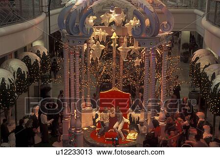 Atlanta, GA, Georgia, Lenox Square Mall, interior, Santa in Ice Gazebo, Christmas Holiday, shopping center View Large Photo Image Stock Image - Atlanta, GA, Georgia, Lenox Square Mall, interior, Santa in Ice Gazebo, Christmas Holiday, shopping center. Fotosearch