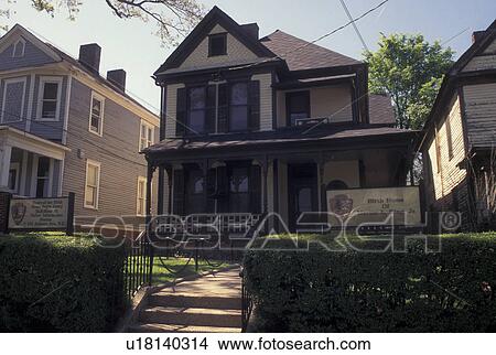 Picture -  Atlanta, GA, Georgia, Martin Luther King Jr. National Historic Site, Birth Home of Martin Luther King Jr Auburn Avenue. Fotosearch