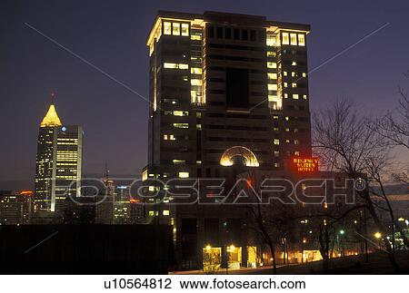 Atlanta, GA, Georgia, Midtown Regency Suites Hotel, evening View Large Photo Image Stock Image - Atlanta, GA, Georgia, Midtown Regency Suites Hotel, evening. Fotosearch