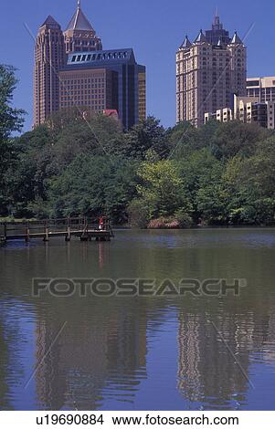 Atlanta, GA, Georgia, Piedmont Park, Midtown skyline View Large Photo Image Picture - Atlanta, GA, Georgia, Piedmont Park, Midtown skyline. Fotosearch