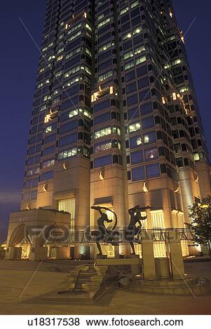 Atlanta, GA, Georgia, SunTrust Plaza, Olympic Ballet Statue, downtown, evening, high-rise building View Large Photo Image Stock Photo - Atlanta, GA, Georgia, SunTrust Plaza, Olympic Ballet Statue, downtown, evening, high-rise building. Fotosearch