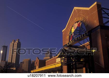 Atlanta, GA, Georgia, Sweet Auburn Curb Market, downtown, skyline View Large Photo Image Stock Image - Atlanta, GA, Georgia, Sweet Auburn Curb Market, downtown, skyline. Fotosearch