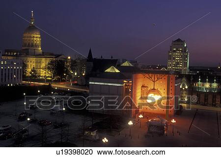 Atlanta, GA, Georgia, World of Coca-Cola at Underground Atlanta, State Capitol, evening View Large Photo Image Stock Image - Atlanta, GA, Georgia, World of Coca-Cola at Underground Atlanta, State Capitol, evening. Fotosearch